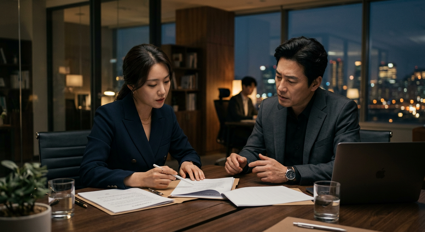 소속사 직계약으로 가수 섭외 비용을 확인하는 미팅