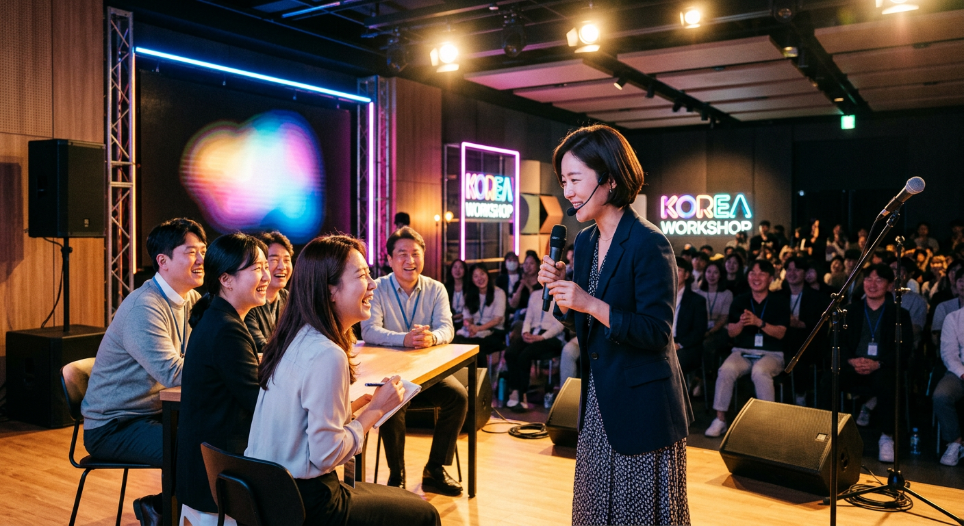 기업 워크샵에서 임직원 참여를 이끄는 행사 MC